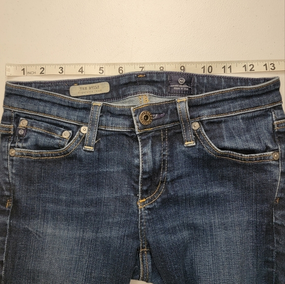 Adriano Goldschmied The Stilt Cigarette Jean, Dark Wash, EUC, size 25 - Picture 6 of 10